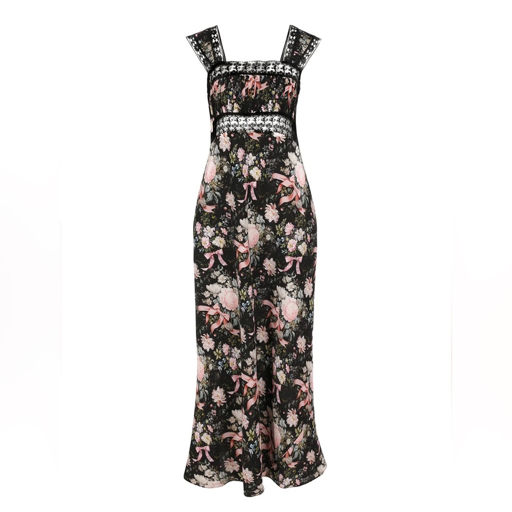 Selkie Gifted Veronica 100% Silk Slip Dress